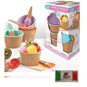 Carnaval Ice Cream Set - 4pcs + Free Gino Tomato discountshub