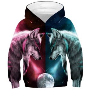 Children's Printed Long-sleeved Hooded Sweatshirt discountshub