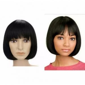 China Glaze Human Hair Chinese Bob Wig - 10" discountshub