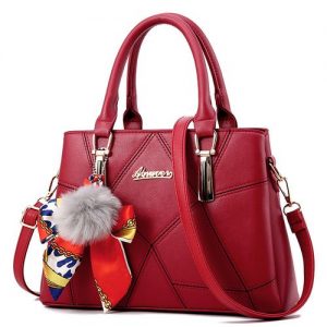 Danbaoly Woman Shoulder Handbag-RED discountshub