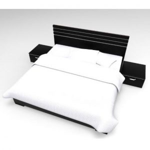 Denver Platform Bed Frame - 6ft By 4.5ft With Free Bedspread discountshub