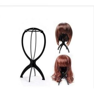 Exquisite Fold-able Wig Display Stand (Hat Cap Hair Holder) discountshub