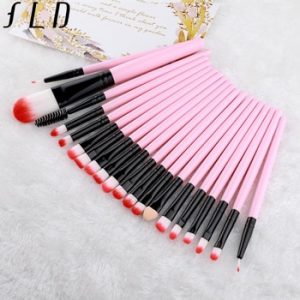 FLD 20 Pieces Makeup Brushes Set Eye Shadow Foundation Powder Eyeliner Eyelash Lip Make Up Brush Cosmetic Beauty Tool Kit discounthub