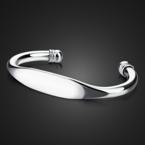 Fashionable man sterling silver bracelet.Simple smooth bracelet both men and women.Solid 925 silver bracelet.Charm men jewelry discountshub