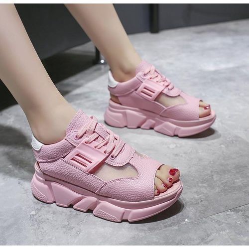 Female Sandals Sneakers -Pink discountshub