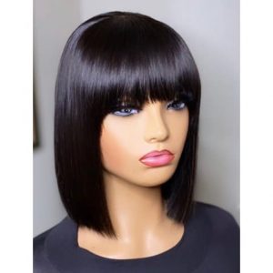 Fringe Bob Wig - 10" - Black discountshub