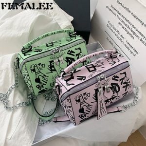 Graffiti Bag for Women 2020 Large Luxury Handbags Designer Letter Crossbody Shoulder Bag Women Travel Bag Ladies Boston Purses discountshub