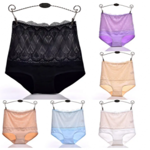 High Waist Lace Patch Cotton Maternity Panties Pregnant Panties Pregnancy Brief Underwear discountshub