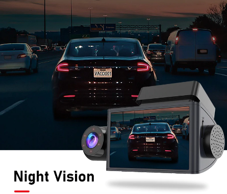 JADO Auto Dash Camera HD1080P Car Dvr Dash Camera 3 Cameras Night Vision Dvr Dash Cam 24H Parking Monitor Vehicle Video Recorder discountshub