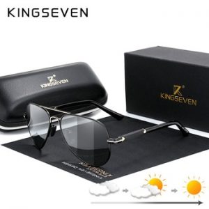 KINGSEVEN 2020 Aluminum Photochromic Polarized Sunglasses Men Aviation Driving Glasses Driver Goggles Oculos De Sol Masculino discountshub