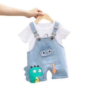 Lawadka Baby Boy Clothing Sets Infants Newborn Boy Clothes Shorts Sleeve Tops Overalls 2Pcs Outfits Summer Cartoon Clothing 2020 discountshub