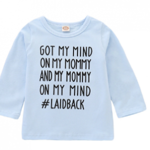 Letter Print Toddler Girls Boys Long Sleeve T-shirt Tops For 1Y-7Y discountshub