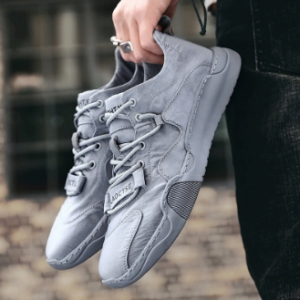 Men Ice Silk Cloth Non Slip Pure Color Soft Outdoor Casual Shoes discountshub