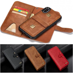Multi-sltots PU Leather iPhone X/7/7 plus/8/8 plus Phone Case Card Holder Wallet discountshub