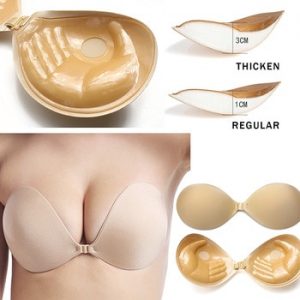 New Sexy Strapless Backless Bra Super Push Up Invisible Non Slip Plus Size Self Adhesive Bra Silicone Bh di