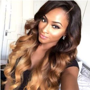 Ombre Romance Curly Hair - Light Gold -6 Bundles discountshub