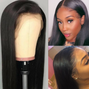 Black Pearl Brazilian Wig 13*4 Straight Lace Front Human Hair Wigs 30 Inch Human Hair Wigs For Women Pre Plucked 150% Density discountshub