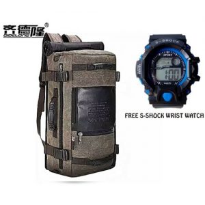 Qidelong Smart Travel Backpack Luggage Bag (+Free Gift Watch) discountshub