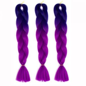 Shioakp 1PC New Fashion Womens Gradient Long Braid Wavy Party Wigs T discountshub