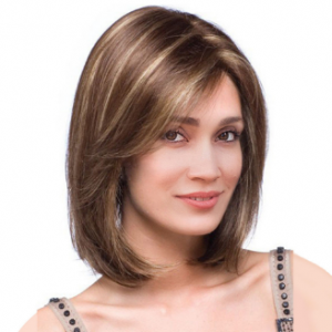 Short Mix Color Stylish Highlight Synthetic Wig Natural Curly Hair Capless Side Bang 32cm discountshub