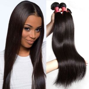Straight Soft Fiber Hair With Closure discountshub
