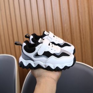 Teen Children's Leather Sports Shoes Casual Running -Grey discountshub