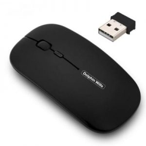 Unique Rechargeable Wireless Mouse - Black