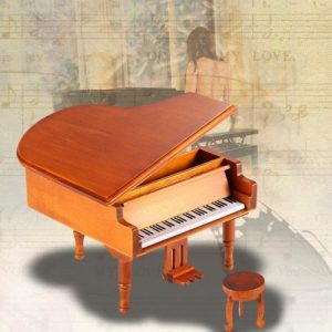 Windup Wooden Piano Musical Box Classical Melody Music Box discountshub