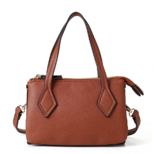 Women Solid Multifunction Handbag Three Layer Crossbody Bag discountshub