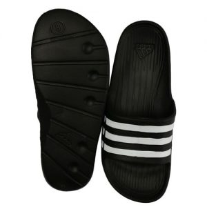 adidas Duramo Solar Soft Slide In Black And White discountshub