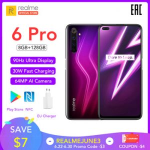 realme 6 Pro Global Version Mobile Phone 8GB RAM 128GB ROM 6Pro Snapdragon 720G 90Hz Display 30W Flash Charge 4300mAh Cellphone discountshub