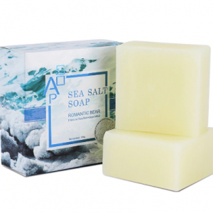 100g Sea Salt Soap Remove Mites Cleaning Anti-mite Oil-control Firming Skin Handmade Soaps For Body Face Cleaning Skin Care discountshub