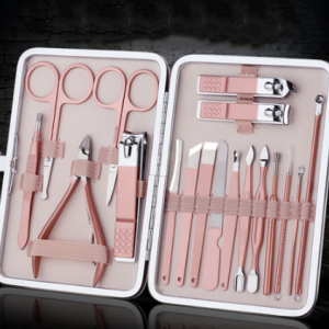 18pcs Stainless Steel Nail Clippers Scissors Set Kits Manicure Pedicure Nail Care Set Nails art beauty sets Manicure Tool discountshub