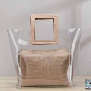 2020 Newest Tote Handbag Set For Women Summer Handtassen Dames High Fashion Korean Transparent Bag Style Sac Bandouliere Femme discountshub