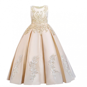 2020 Summer Flower Girl Wedding Dress Teenage Children Formal Evening Party Long Dress Kids Dresses For Girls Princess Ball Gown discountshub