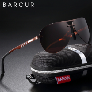 BARCUR Pilot Polarized Sun glasses Men Driving Sunglasses Brand Designer Sports Eyewear discountshub