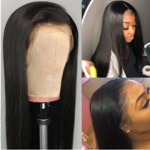 Black pearl 13x4 Lace Front Human Hair Wigs 8-30 Inch pre plucked Brazilian Straight Lace Front Wigs For Black Women discountshub