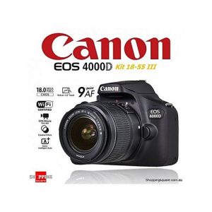 Canon EOS 4000D (EF-S 18-55 III Kit)+Bag Free discountshub