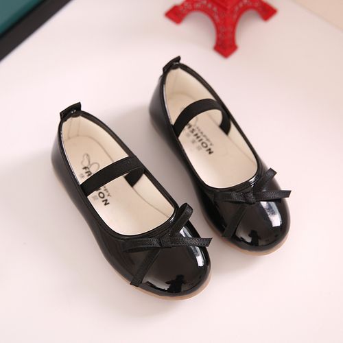 Children's Small Leather Shoes Princess Shoes-black discountshub