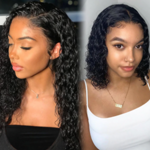 Deep Wave Wig Human Hair Wigs Curly Short Bob Brazilian For Black Women Hd Full Frontal Water Wave Wet And Wavy Lace Front Wig discountshub