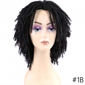 Dreadlock Crochet Twist Hair Wigs Soft Short Bouncy Curly Synthetic Wigs For Black Women Synthetic Crochet Soul Locs Braid Wigs discountshub