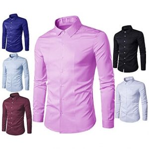 Fashion By LV Men’s Set Of Six Office Corporate Plain Shirts Cotton Material discountshub