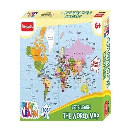 Funskool Let's Learn World Map Puzzle discountshub