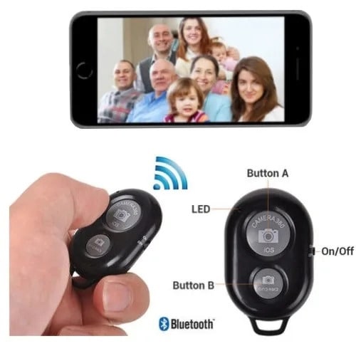 Imagine Bluetooth Wireless Phone Camera Shutter Remote Control discountshub