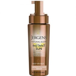 Jergens Natural Glow Instant Sun Tanning Mousse - Deep Bronze- Brown discountshub