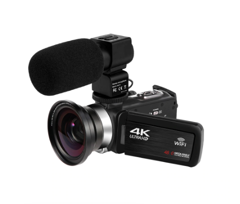 KOMERY New Release Video Camcorder 4K WiFi 48MP Built-in Fill Light Touch Screen Vlogging For Youbute Video Digital Camera discountshub
