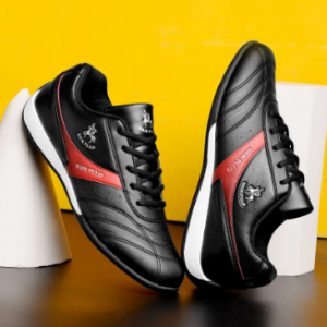 Men Comfortable Light Weight Non Slip Lace Up Sport Running Shoes discountshub