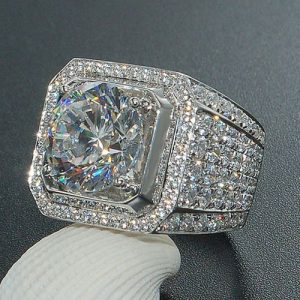 Men Rings Synthetic Diamond Fashion Jewelry discountshub