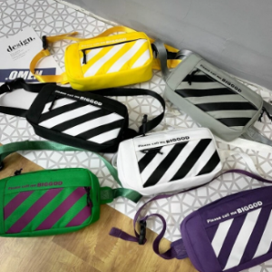 Men Women Oxford Patchwork Chest Bag Belt Bag discountshub