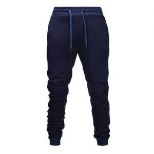 Navy Blue Thick Joggers discountshub